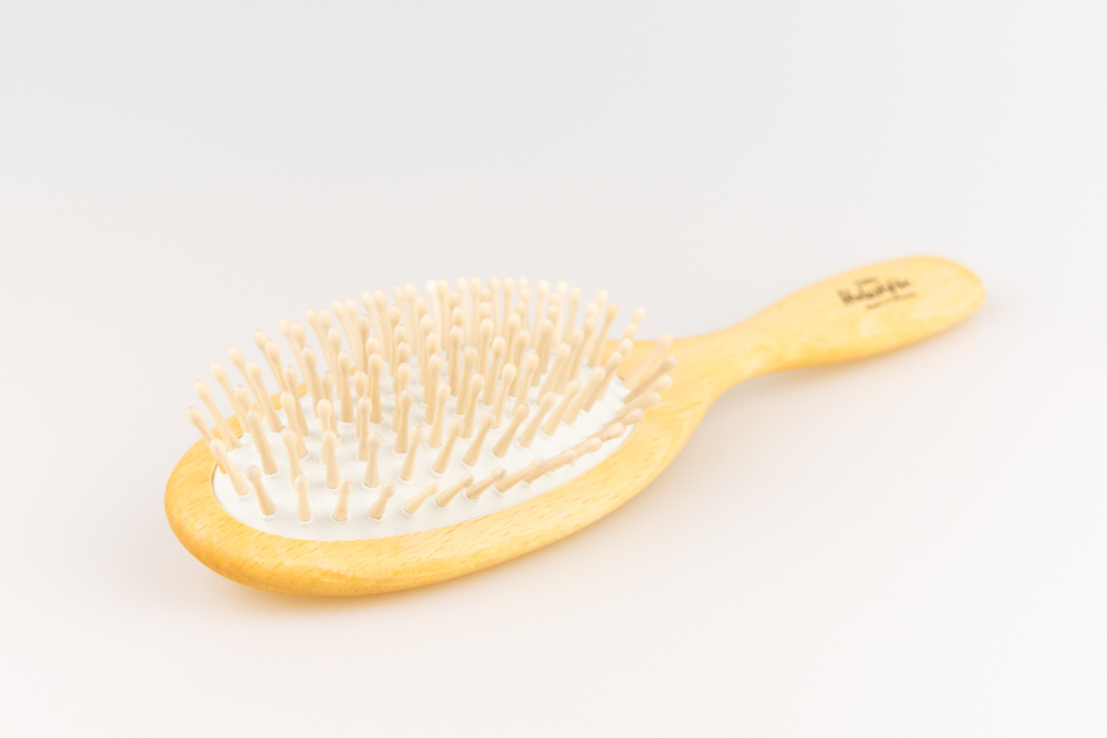 Preview: Haarbürste Holzstifte groß oval